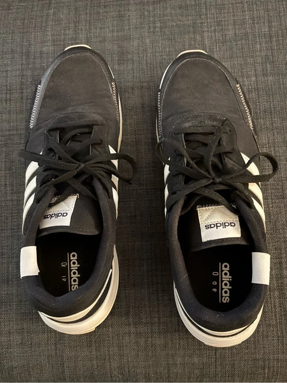 adidas Men’s Black & White Runner Sneakers